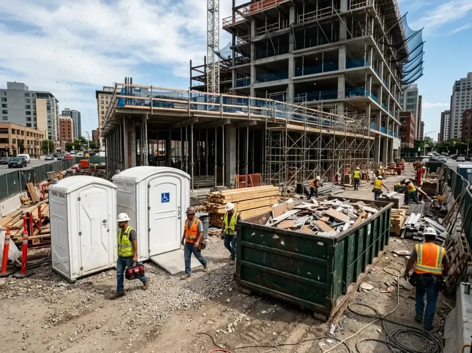 Portable Toilets — Construction Site Portable Toilets — Construction Site